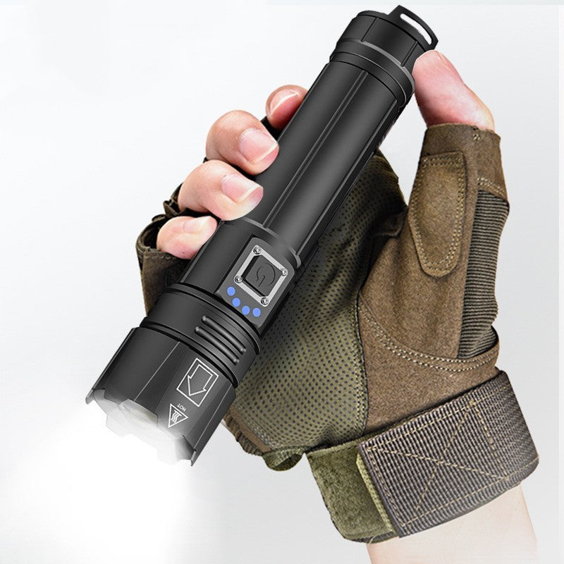 30W White Laser Telescopic Focusing Flashlight| Rechargeable LED Torch