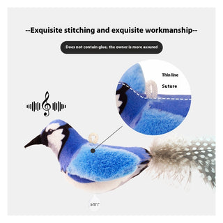 Bird Simulation Cat Toy: Interactive Feather Toy for Engaging Playtime