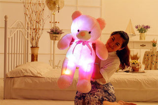 Creative LED Light-Up Teddy Bear Plush Toy – Glowing Christmas Gift for Kids