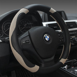 Four Seasons Universal Car Steering Wheel Cover – Microfiber Leather Handle Cover