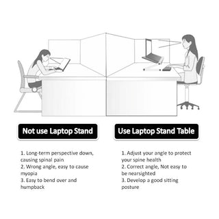 Foldable Laptop Stand & Adjustable Desk Tablet Holder for Improved Comfort and Posture