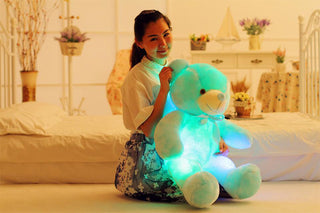 Creative LED Light-Up Teddy Bear Plush Toy – Glowing Christmas Gift for Kids