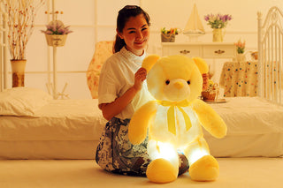 Creative LED Light-Up Teddy Bear Plush Toy – Glowing Christmas Gift for Kids