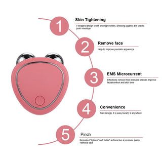 Portable Facial Micro-current Beauty Instrument for Lifting and Reducing Edema