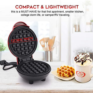 Mini Electric Waffle Maker | for Delicious Breakfasts at Home