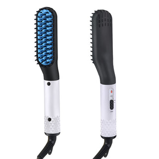 Multifunctional Hair Straightener & Beard Comb Brush for Men - Versatile Styling Tool