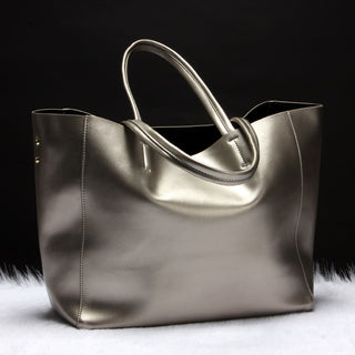 Elegant Mummy Bag -Fashion Shoulder Bag in Genuine Cowhide Leather