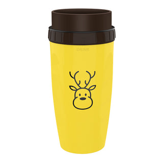 No Lid Twist Cup: Portable Double Insulated Tumbler with Straw | Travel-Friendly