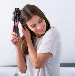 One-Step Electric Hair Dryer Comb – Multifunctional Straightener and Curler