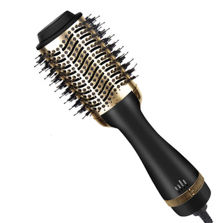 One-Step Electric Hair Dryer Comb – Multifunctional Straightener and Curler