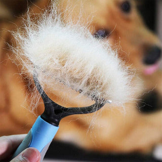 Double-Sided Pet Grooming Brush: Deshedding Tool for PET |Fur Remover