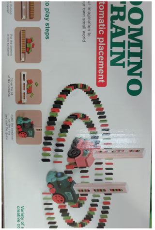 Electric Domino Train Toy Set | Automatic Release Puzzle Building Blocks for Babies