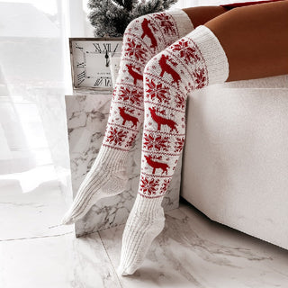 Winter Christmas Warm Knitted Women’s Stocking| Perfect Holiday Gifts (Free Size)