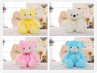 Creative LED Light-Up Teddy Bear Plush Toy – Glowing Christmas Gift for Kids