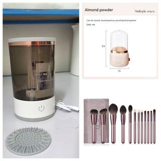 Portable Electric Makeup Brush Cleaner Machine | USB Charging Automatic Tool