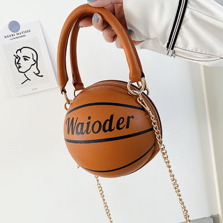 Basketball-Shaped Handbags- Stylish Chain Shoulder Crossbody Bags