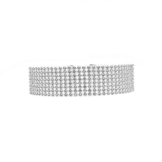 Full Crystal Rhinestone Choker Necklace | Elegant Wedding Jewellery