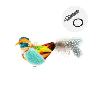 Bird Simulation Cat Toy: Interactive Feather Toy for Engaging Playtime