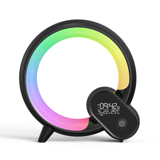 Bluetooth Audio Intelligent Wake-Up Clock with Colorful Atmosphere Light