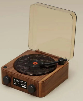 Retro Bluetooth Wireless Vinyl Record Player with Stereo Sound &Projection Lamp