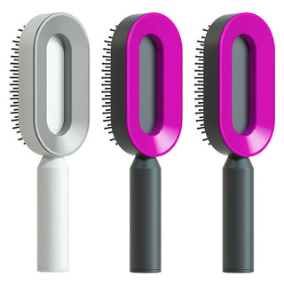 Self-Cleaning Anti-Static Hair Brush |One-Key Hair Removal |Hair Loss Prevention