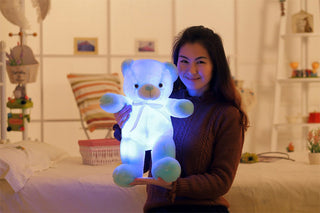 Creative LED Light-Up Teddy Bear Plush Toy – Glowing Christmas Gift for Kids