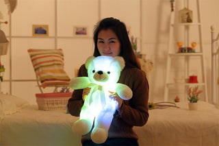 Creative LED Light-Up Teddy Bear Plush Toy – Glowing Christmas Gift for Kids