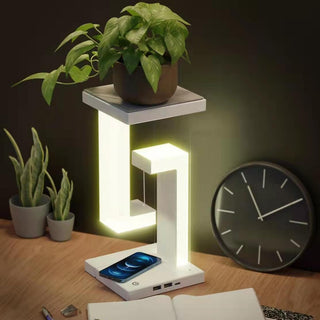 Creative Wireless Charging Suspension with Floating Design Table Lamp