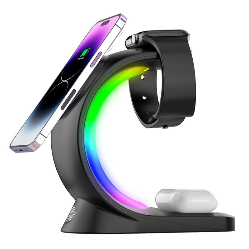 4-in-1 Magnetic Wireless Charger with Fast Charging for iPhone, AirPods, Watch