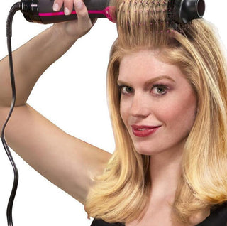 One-Step Electric Hair Dryer Comb – Multifunctional Straightener and Curler