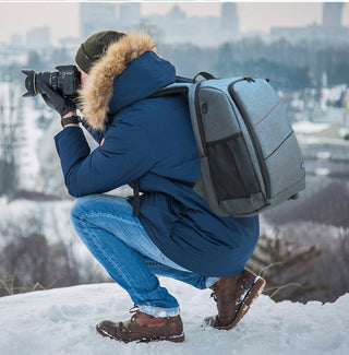 PULUZ Outdoor Portable Waterproof Camera Backpack - Upgrade Version