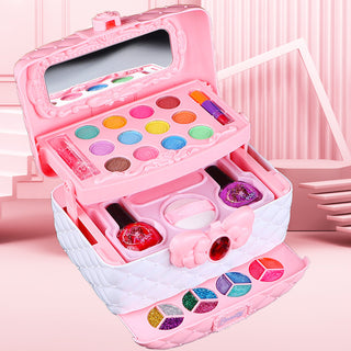 Girl's Princess Cosmetic Case | Complete Makeup Kit Suit for Kids – Fun & Safe Play Set