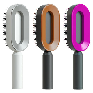 Self-Cleaning Anti-Static Hair Brush |One-Key Hair Removal |Hair Loss Prevention