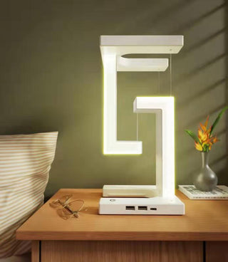 Creative Wireless Charging Suspension with Floating Design Table Lamp