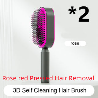 Self-Cleaning Anti-Static Hair Brush |One-Key Hair Removal |Hair Loss Prevention