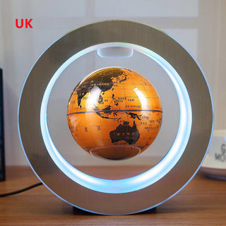 Round LED Floating Globe with  – Anti-Gravity World Map Globe with LED Light