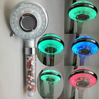 Negative Ion Multifunctional LED Handheld Shower Head | Luminous Shower