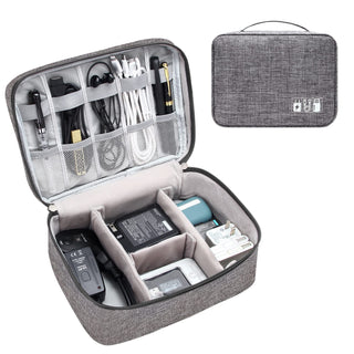 Waterproof Electronics Organizer Travel Cable Storage Bag | Portable Digital Accessories