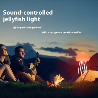 LED Jellyfish Mood Lamp - Smart Portable Night Light for Bedside & Desk Decor