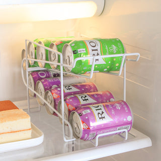 Double-Layer Coke Can Kitchen Storage Rack - Efficient Organization