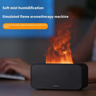 USB Aroma Diffuser & Humidifier with Flame Effect -Simulation Aromatherapy