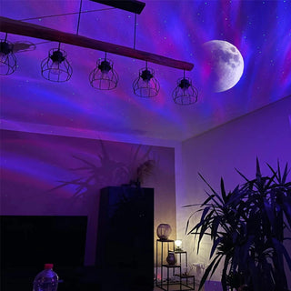 LED Galaxy Projector – Starry Sky Night Light, Moon Lamp for Bedroom