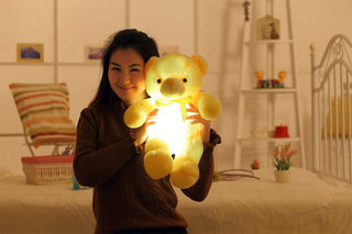 Creative LED Light-Up Teddy Bear Plush Toy – Glowing Christmas Gift for Kids