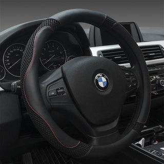 Four Seasons Universal Car Steering Wheel Cover – Microfiber Leather Handle Cover