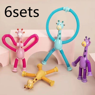 Giraffe Tubes Sensory Fidget Toy – Stretchable, Deformable Stress Relief Toy for Kids Adults