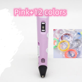 Create with Precision: The Versatile 3D Printing Pen with 12 Color Filaments