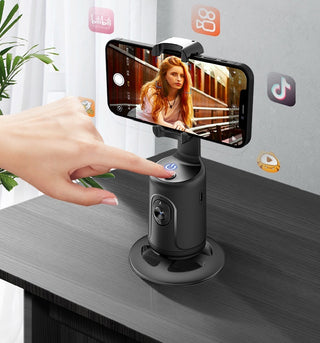 360° AI Smart Auto Face Tracking Gimbal – Hands-Free Phone Stabilizer for  Live Streaming