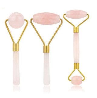 Jade Facial Massage Roller Set - Natural Beauty Massage Tools for Glowing Skin