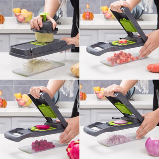 12-in-1 Manual Vegetable Chopper | Multi-Functional Kitchen Gadgets