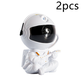 Mini Astronaut Star Projection Lamp – Creative Starry Night Light for Kids Decorative Ambiance,